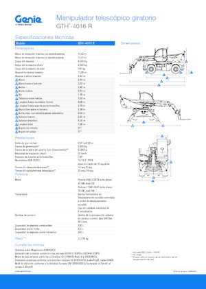 Sollevatori telescopici con torretta girevole Genie GTH4016R