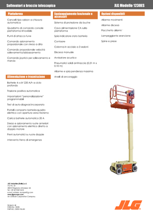 Piattaforme aeree verticali JLG 1230ES