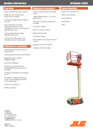 Piattaforme aeree verticali JLG 1230ES