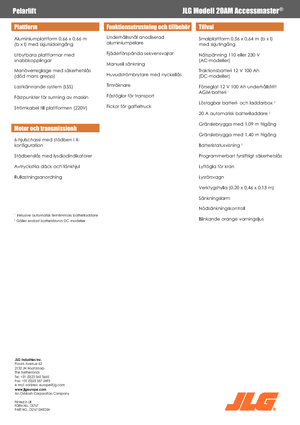 Piattaforme aeree verticali JLG 20AM