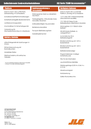 Piattaforme aeree verticali JLG 25AM