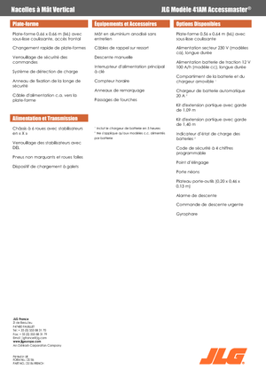 Piattaforme aeree verticali JLG 41AM