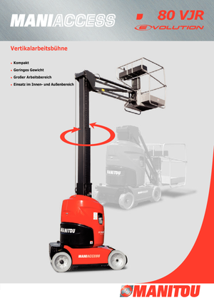 Piattaforme aeree verticali Manitou 80 VJR