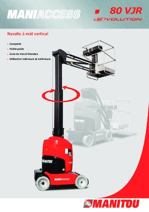 Piattaforme aeree verticali Manitou 80 VJR Evolution