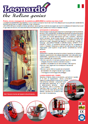 Piattaforme aeree verticali Bravi Leonardo Outdoor