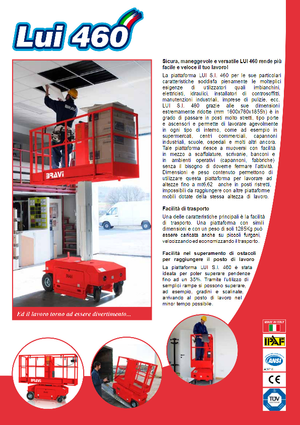Piattaforme aeree verticali Bravi Lui 460