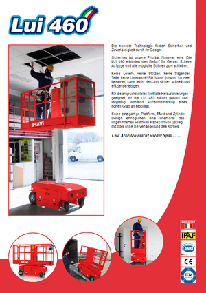 Piattaforme aeree verticali Bravi Lui 460