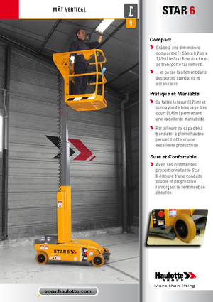Piattaforme aeree verticali Haulotte Star 6