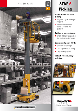Piattaforme aeree verticali Haulotte Star 6 P
