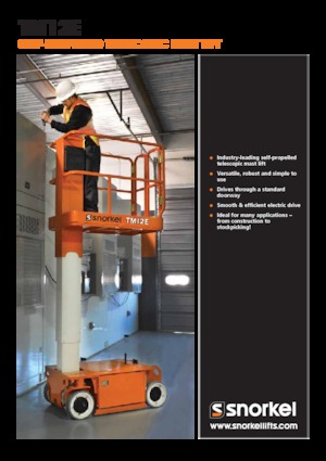 Piattaforme aeree verticali Snorkel TM12E