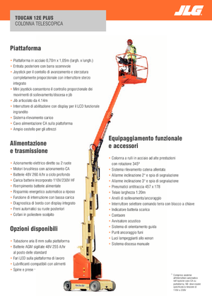 Piattaforme aeree verticali JLG-Toucan Toucan 12E Plus