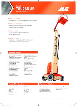 Piattaforme aeree verticali JLG-Toucan Toucan 8E