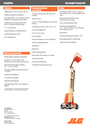 Piattaforme aeree verticali JLG-Toucan Toucan 8 E