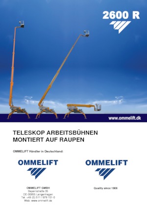 Piattaforme aeree telescopiche cingolate OMMELIFT 2600 R