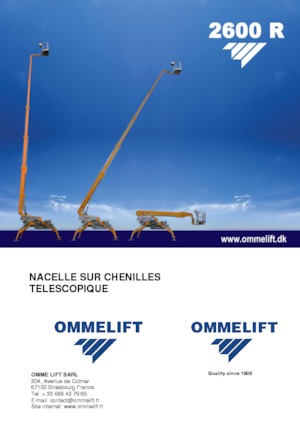 Piattaforme aeree telescopiche cingolate OMMELIFT 2600 R