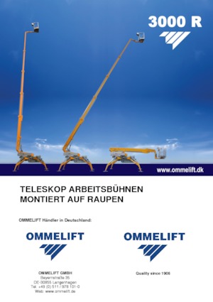 Piattaforme aeree telescopiche cingolate OMMELIFT 3000 R