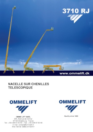 Piattaforme aeree telescopiche cingolate OMMELIFT 3710 RJ