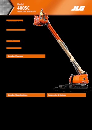 Piattaforme aeree telescopiche cingolate JLG 400SC