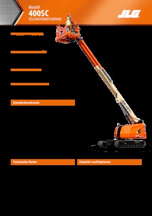Piattaforme aeree telescopiche cingolate JLG 400SC