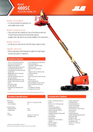 Piattaforme aeree telescopiche cingolate JLG 400SC