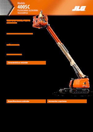 Piattaforme aeree telescopiche cingolate JLG 400SC