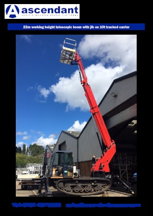 Piattaforme aeree telescopiche cingolate Ascendant A22-17TK