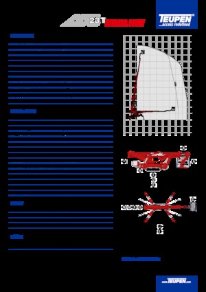 Piattaforme aeree telescopiche cingolate TEUPEN LEO23T 