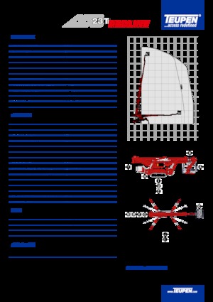 Piattaforme aeree telescopiche cingolate TEUPEN LEO23T 