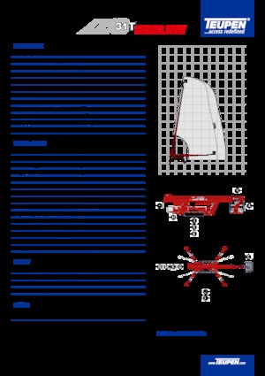 Piattaforme aeree telescopiche cingolate TEUPEN LEO31T