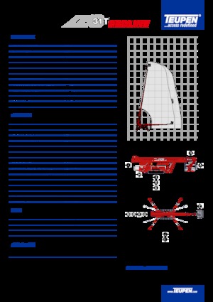 Piattaforme aeree telescopiche cingolate TEUPEN LEO31T