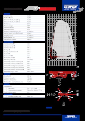 Piattaforme aeree telescopiche cingolate TEUPEN LEO35T