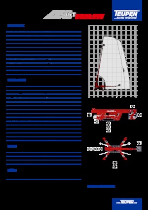 Piattaforme aeree telescopiche cingolate TEUPEN LEO35T