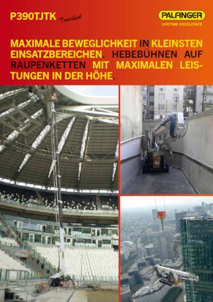 Piattaforme aeree telescopiche cingolate Palfinger P 390 TJTK
