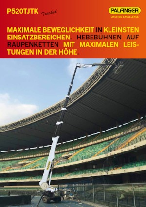 Piattaforme aeree telescopiche cingolate Palfinger P 520 TJTK