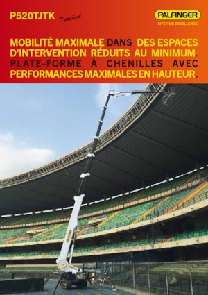 Piattaforme aeree telescopiche cingolate Palfinger P 520 TJTK