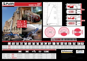 Piattaforme aeree telescopiche cingolate Palazzani TSJ 27 C
