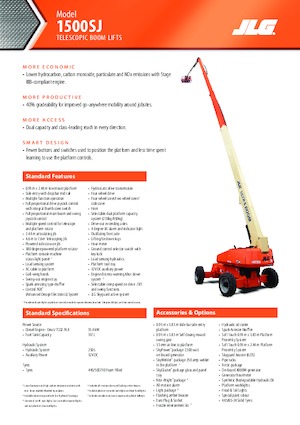 Piattaforme aeree telescopiche gommate JLG 1500SJ