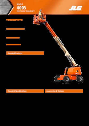 Piattaforme aeree telescopiche gommate JLG 400 S