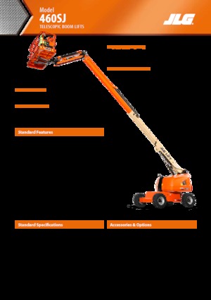 Piattaforme aeree telescopiche gommate JLG 460SJ