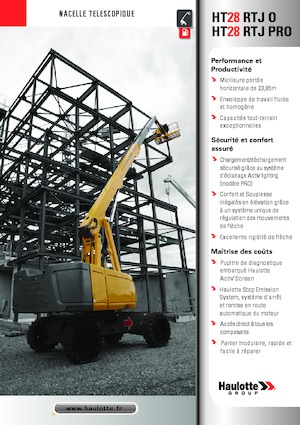 Piattaforme aeree telescopiche gommate Haulotte HT28 RTJ PRO