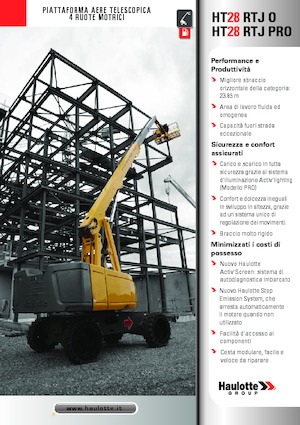Piattaforme aeree telescopiche gommate Haulotte HT28 RTJ PRO