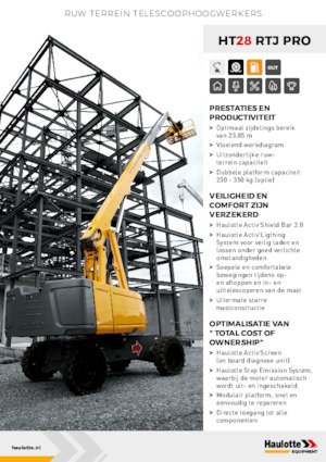 Piattaforme aeree telescopiche gommate Haulotte HT28 RTJ PRO
