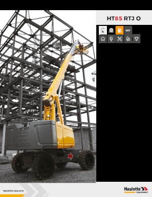 Piattaforme aeree telescopiche gommate Haulotte HT85 RTJ O