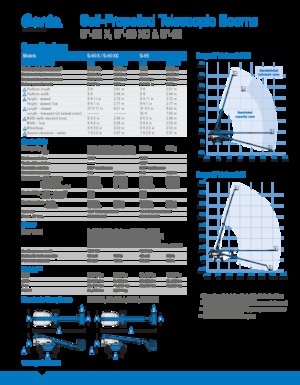 Piattaforme aeree telescopiche gommate Genie S-65