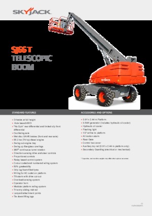 Piattaforme aeree telescopiche gommate Skyjack SJ 66 T