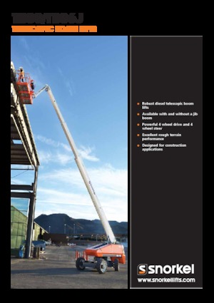 Piattaforme aeree telescopiche gommate Snorkel TB86J