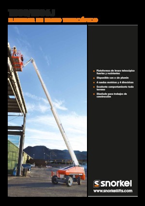 Piattaforme aeree telescopiche gommate Snorkel TB86J