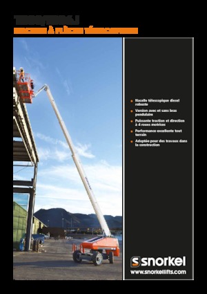 Piattaforme aeree telescopiche gommate Snorkel TB86J