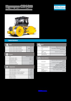 Compattatori stradali statici a tre tamburi Dynapac CS 1400
