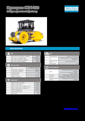 Compattatori stradali statici a tre tamburi Dynapac CS 1400